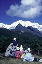 On trek in Sikkim