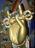 Detail of Padmasambhava statue