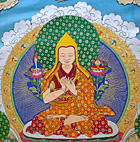 Detail of mural showing the Sakyamuni Buddha