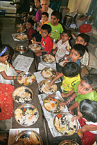 Lunch funded by the Grace Family Foundation